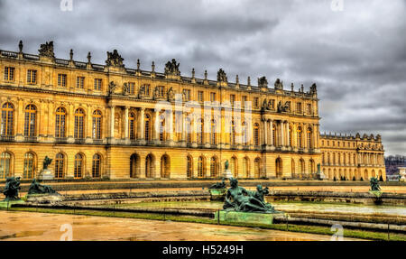 Blick auf das Schloss von Versailles - Frankreich Stockfoto