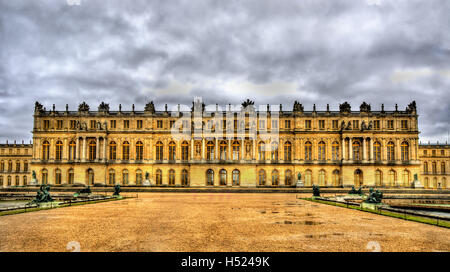 Blick auf das Schloss von Versailles - Frankreich Stockfoto