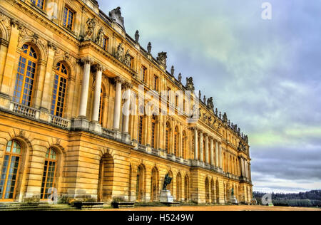 Blick auf das Schloss von Versailles - Frankreich Stockfoto