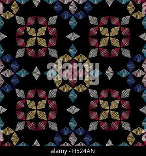 Abstrakte Hand gezeichnete Muster. Winter-Ornament Vektor nahtlose Hintergrund. Stock Vektor