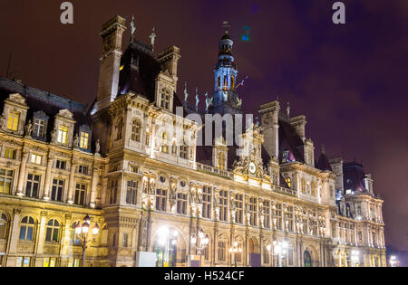 Hotel de Ville (Rathaus) von Paris - Frankreich Stockfoto