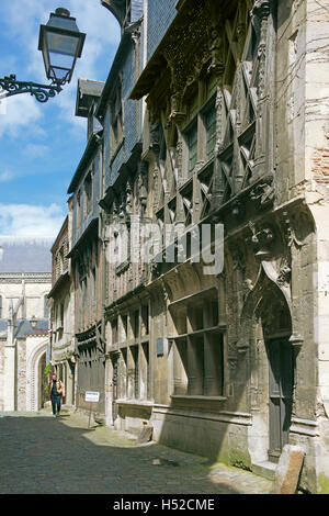 Haus und Museum von La Reine Berengere Grande Rue Plantagenet Stadt Le Mans Frankreich Stockfoto