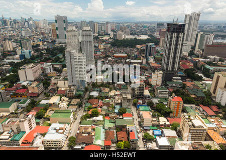 Manila, Philippinen. September 2016. Blick auf die Nachbarschaft von Malat in der Hauptstadt der Philippinen. Stockfoto