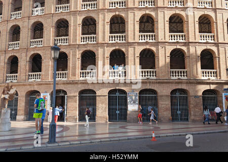 Außen an der Plaza de Toros, die Stierkampfarena, Valencia, Spanien Stockfoto