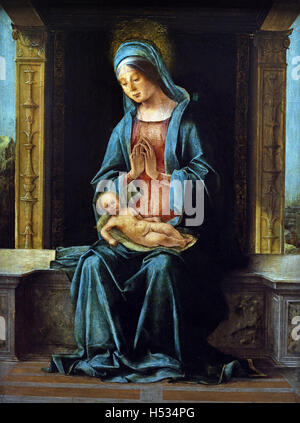 Maria mit dem Kinde rund 1486/1496 Ercole de Roberti 1456-1496 Ferrara 1484 painter15th Jahrhundert Italien Italienisch Stockfoto