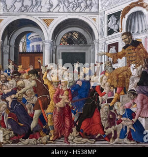 Matteo di Giovanni (ca. 1430-1495), Strage Degli Innocenti, 1481-88. Massaker der unschuldigen Kinder. Stockfoto