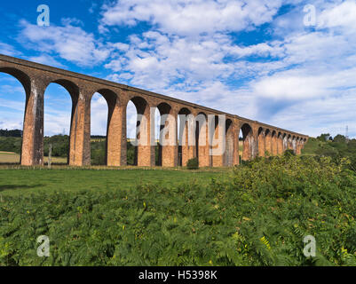 dh Nairn Viadukt NAIRN Tal INVERNESS SHIRE Culloden Moor Eisenbahnviadukt überspannt den Fluss Nairn Schottland Stockfoto