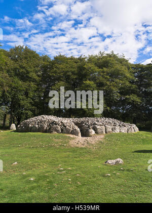 dh Balnuaran von Clava CULLODEN MOOR INVERNESS SHIRE prähistorische Kammer Cairns neolithisches Grab Bronzezeit cairn schottland Grabstätte Hügel gb-Standorte Stockfoto