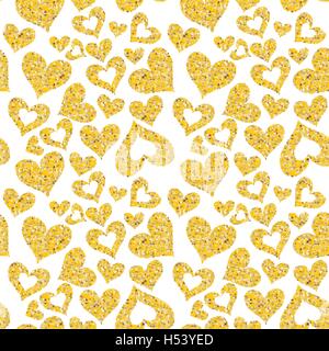 Herz Liebe Musterdesign Hintergrund Vektor-Illustration Stock Vektor