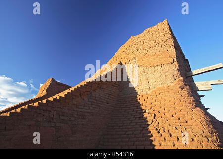 Mission Church, Pecos National Historical Park, Pecos, New Mexiko USA Stockfoto