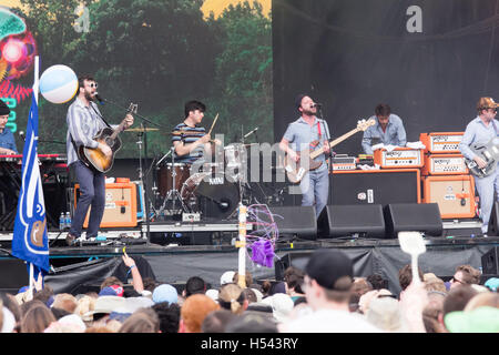 Dr. Dog Band führt auf der Okeechobee Music and Arts Festival in Okeechobee Florida am 5. März 2016 Stockfoto