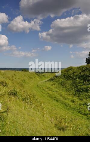 Der Iron Age Wallburg an die Badbury Rings, Dorset Stockfoto