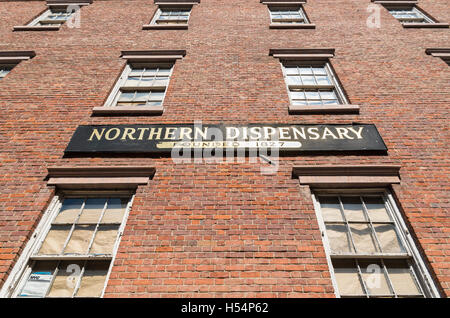 Außenfassade des nördlichen Apotheke, die Gebäude in Greenwich Village, New York Stockfoto