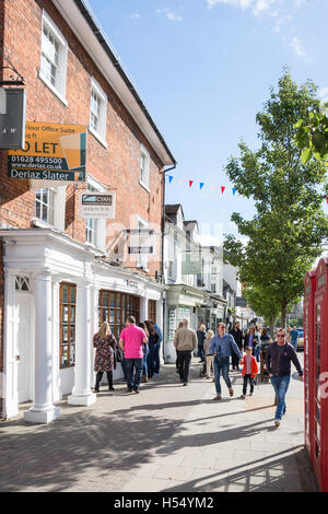 Pflaster auf High Street, Marlow, Buckinghamshire, England, Vereinigtes Königreich Stockfoto