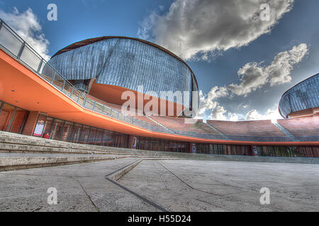 19. März 2014: Auditorium Parco della Musica in Rom. Parco della Musica wurde vom italienischen Architekten Renzo Piano entworfen. Stockfoto