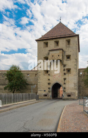 Hafen der mittelalterlichen Stadt in Südtirol Italien Stockfoto