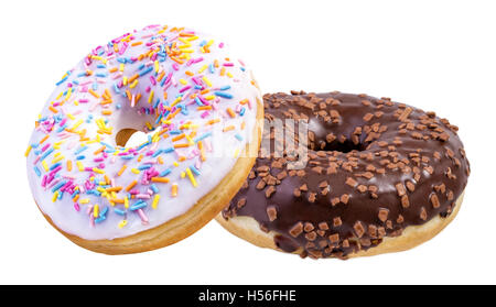 Donut isoliert auf weißem Hintergrund Stockfoto