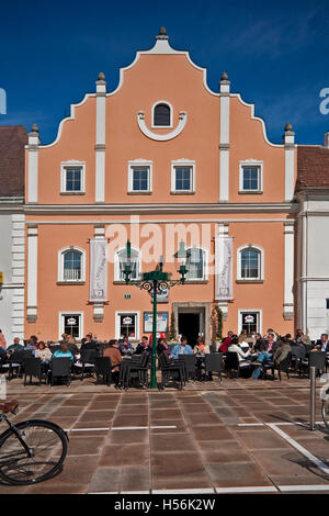 Altes Haus, Tullner Hauptplatz Quadrat, Tulln, Niederösterreich, Österreich Stockfoto