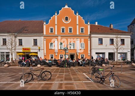 Altes Haus, Tullner Hauptplatz Quadrat, Tulln, Niederösterreich, Österreich Stockfoto