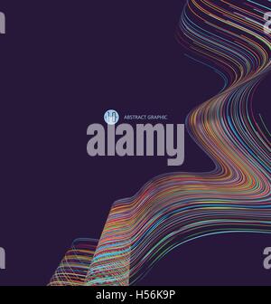 Abstrakte Grafik, technologischen Sinn-Vektor-Illustration. Stock Vektor