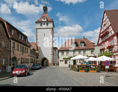 Der Stadtturm Stadtturm in Prichsenstadt, Franken, Niederbayern Stockfoto