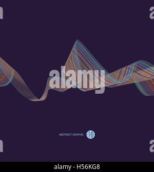 Abstrakte Grafik, technologischen Sinn-Vektor-Illustration. Stock Vektor