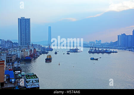 Perlen Fluss Macau China Stockfoto