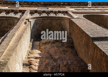 Hängenden Häuser in der Altstadt von Tarazona de Aragon, Saragossa, Spanien Stockfoto