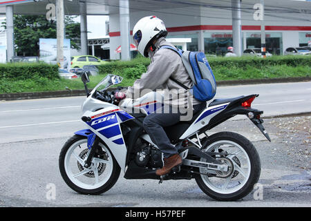 Private Racing Honda CBR Motorrad. Stockfoto