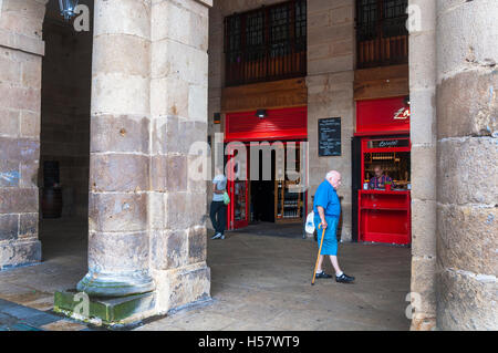 Plaza Nueva oder Plaza Barria in baskischer Sprache, Bilbao, Spanien Stockfoto