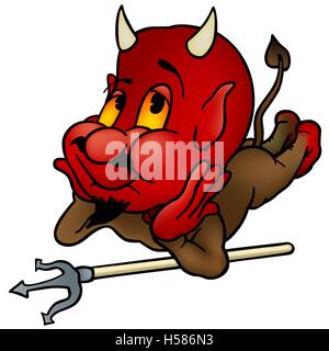 Verlegung von Teufel Stock Vektor