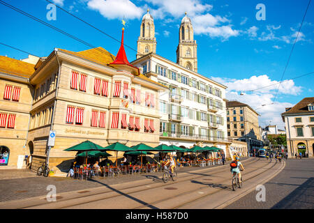 Stadt Zürich in der Schweiz Stockfoto