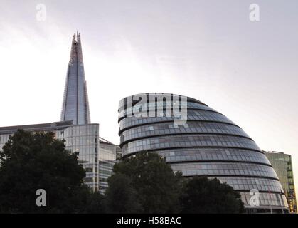London City Hall und die Scherbe. Stockfoto