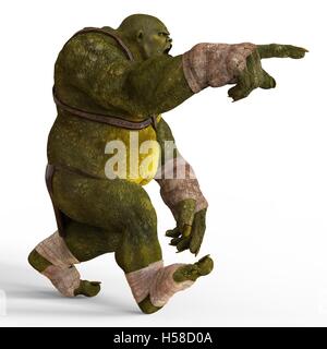 Ogre 3D Illustration Stockfoto