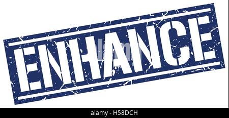 verbessern Sie quadratische Grunge-Stempel Stock Vektor