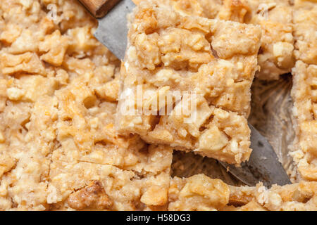 Apfelkuchen mit Quark Stockfoto