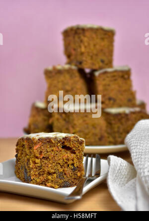 Home-made Karottenkuchen Stockfoto