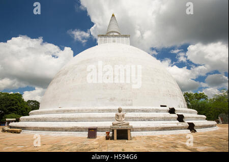 Mirisavetiya Dagoba errichtet durch König Dutugamunu, Anuradhapura, Sri Lanka Stockfoto