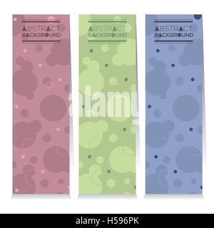 Modernes Design-Set drei abstrakten vertikale Banner-Vektor-Illustration Stock Vektor