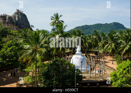 Ambasthale Dagoba, Mihintale Tempel, Anuradhapura, Sri Lanka Stockfoto