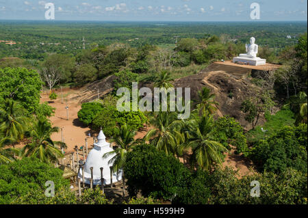 Der große sitzende Buddha in Mihintale, Anuradhapura, Sri Lanka Stockfoto