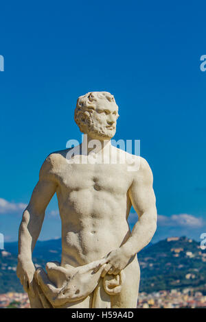 Statuen im Giardino Bardini in Florenz, Italien Stockfoto