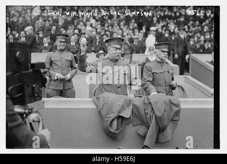 Gen Sie WA Mann & Col Simpson (o werfen Stockfoto