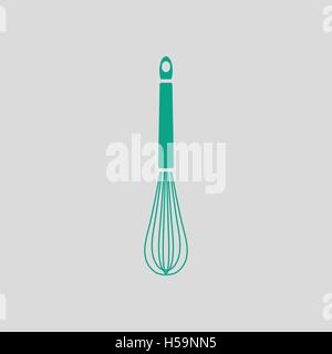 Küche-Corolla-Symbol. Grauer Hintergrund mit grün. Vektor-Illustration. Stock Vektor