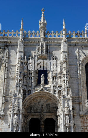 Hieronymus-Kloster, Hieronymus-Kloster, Kirche Santa Maria de Belém, Belem, Lisboa, Lissabon, Portugal Stockfoto