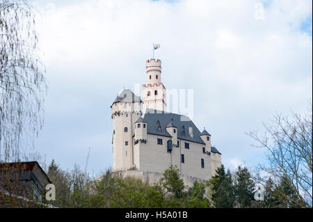 Burg Marksburg, Braubach in Rheinland-Pfalz, Deutschland, Europa Stockfoto