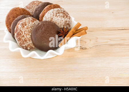 Vielzahl von deutschen Pfefferkuchen Stockfoto