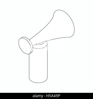 Megaphon Symbol, isometrischen 3d Stil Stock Vektor