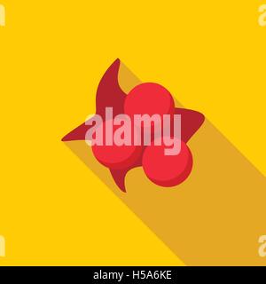 Drei Kugeln mit Farbe vor Ort flach Stil-Ikone Stock Vektor