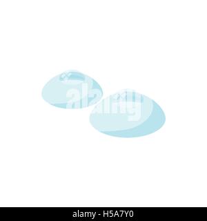 Kontaktlinsen-Symbol, Cartoon-Stil Stock Vektor